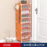 Armoire de rangement pour chaussures domestique T1, étagère multicouche durable, entrée dans la porte contre le mur, meuble de bain