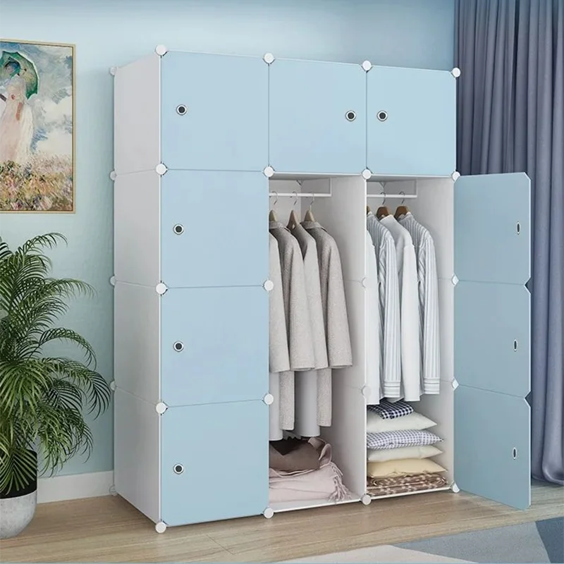 Armoire de Rangement Nordique, Placard à Vêtements, Cloisons T1, Service de Chambre à Coucher, Meubles Uniques