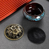 Brûleur d'encens en céramique de bon augure, changement de couleur de four, disque de glaçure, document d'abonnés, décoration de la maison