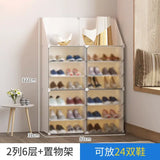 Armoire de rangement pour chaussures domestique T1, étagère multicouche durable, entrée dans la porte contre le mur, meuble de bain