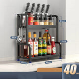 Étagères à épices T1, 2/3 couches, rangement de cuisine, étagère d'assaisonnement, condiments, couteau, porte-planche à découper, égouttoir, accessoires de rangement