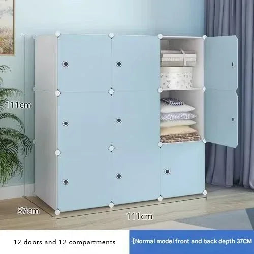 Armoire de Rangement Nordique, Placard à Vêtements, Cloisons T1, Service de Chambre à Coucher, Meubles Uniques