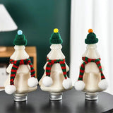 Sapin de Noël en plastique HI avec couvercle, chapeau créatif, écharpe, décor, clics transparents, récipient à boissons, café, jus, 400ml, 10 pièces