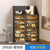 Armoire de rangement pour chaussures domestique T1, étagère multicouche durable, entrée dans la porte contre le mur, meuble de bain