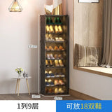 Armoire de rangement pour chaussures domestique T1, étagère multicouche durable, entrée dans la porte contre le mur, meuble de bain