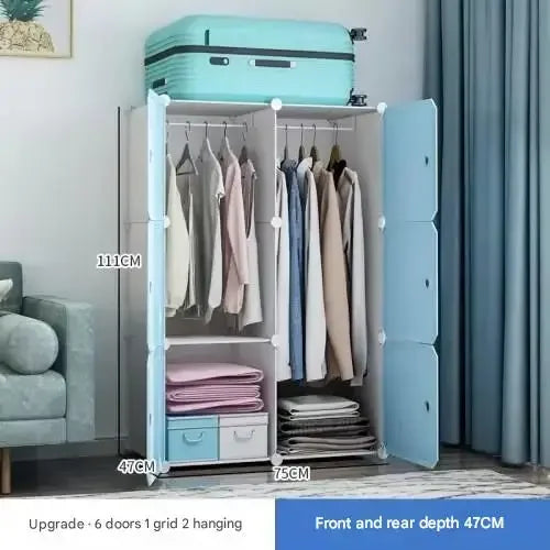 Armoire de Rangement Nordique, Placard à Vêtements, Cloisons T1, Service de Chambre à Coucher, Meubles Uniques