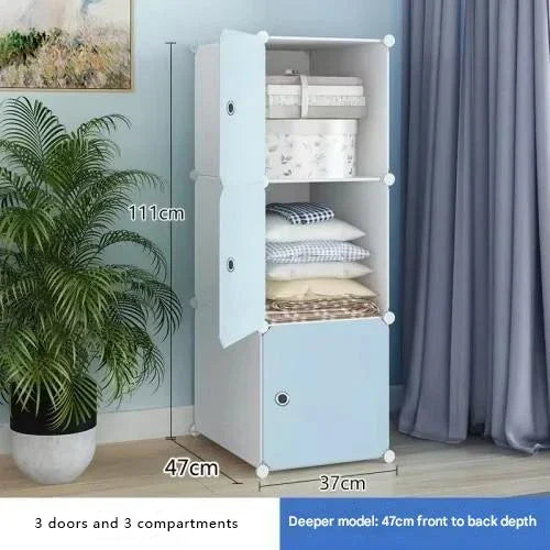 Armoire de Rangement Nordique, Placard à Vêtements, Cloisons T1, Service de Chambre à Coucher, Meubles Uniques