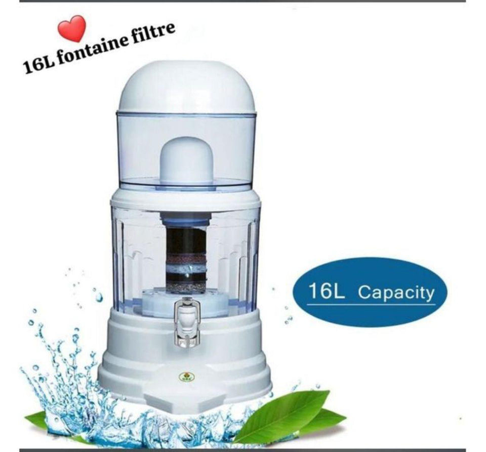 Fontaine filtre à eau 16 litres